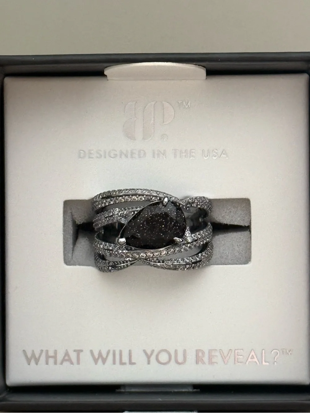 Bomb Party Obsidia Ring “She Bites Back” Size 7. Brand New!